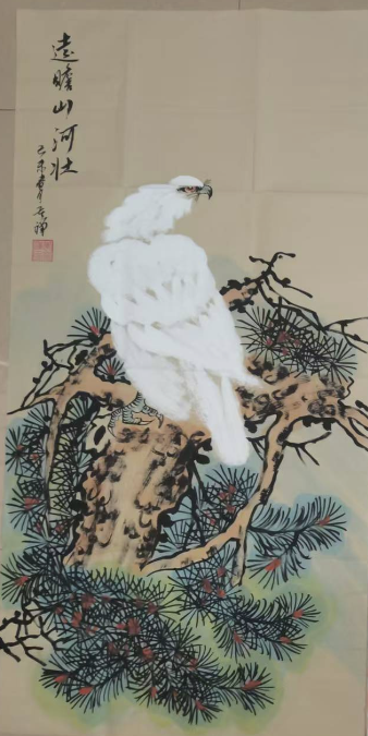 李苦禅《远瞻山河壮》-嘉诚艺术