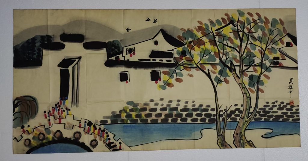 图片[1]-吴冠中《江南水乡》-嘉诚艺术