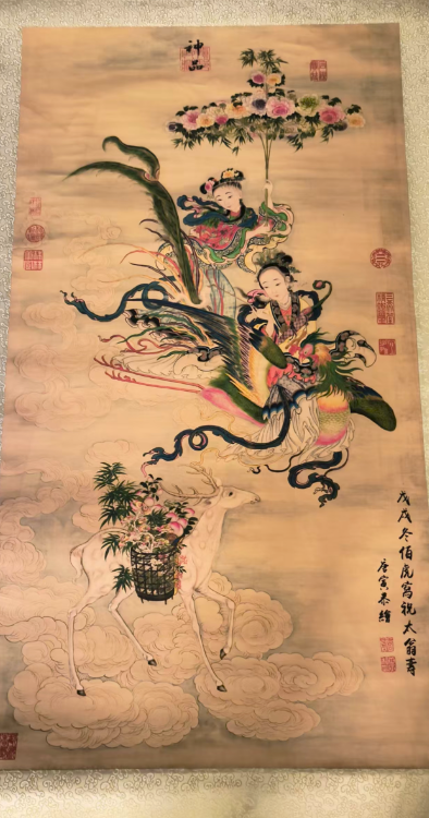 唐寅《百花仙子图》-嘉诚艺术