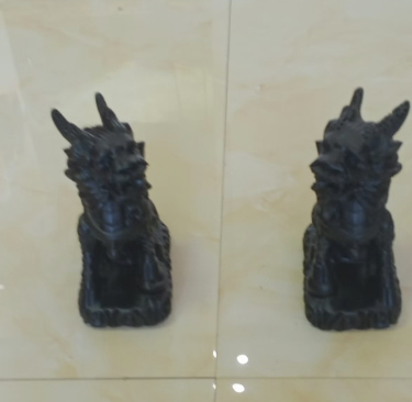 黑檀《瑞兽摆件》一对