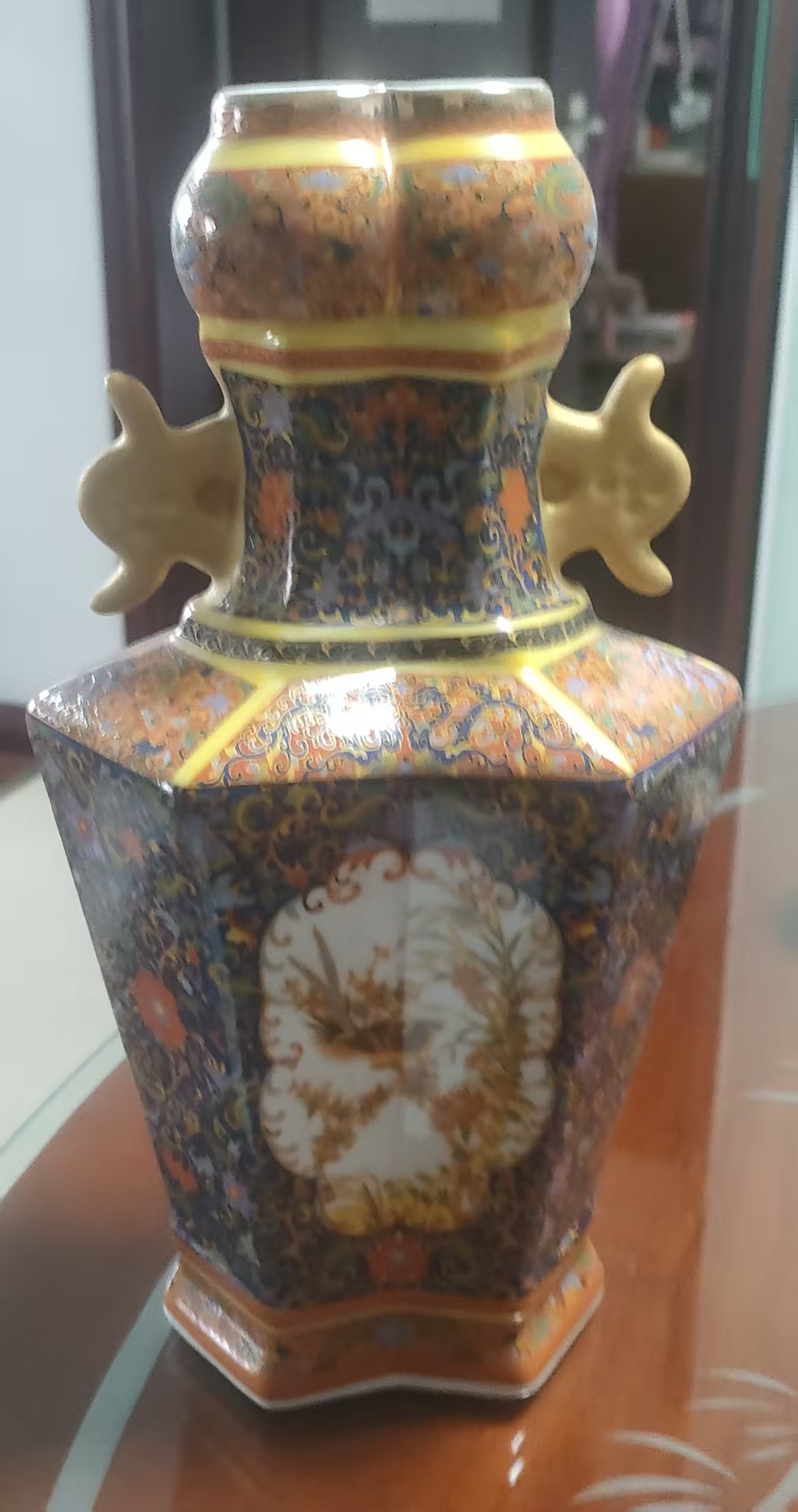 乾隆年制《珐琅彩描金连体花瓶》-嘉诚艺术