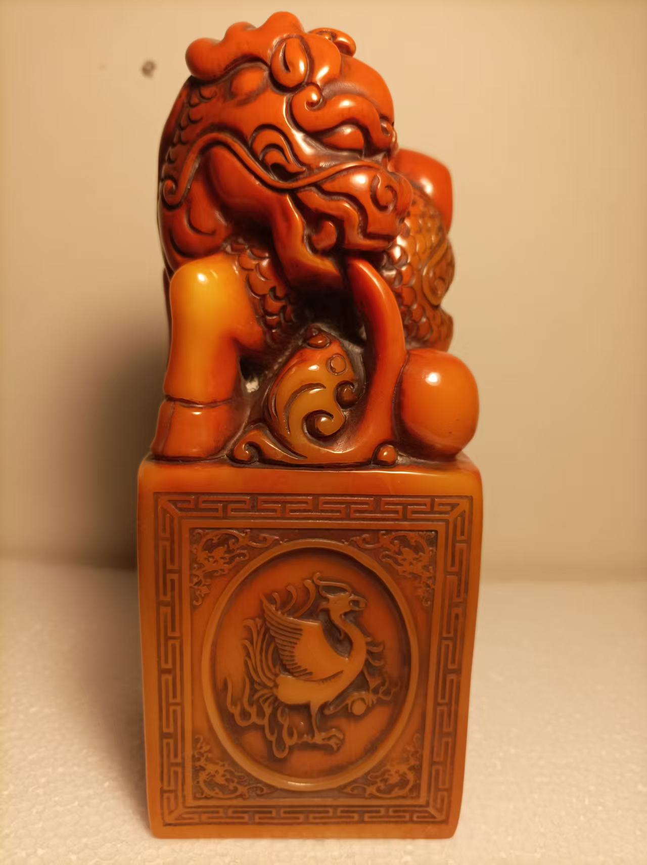 寿山石《兽钮方印》-嘉诚艺术