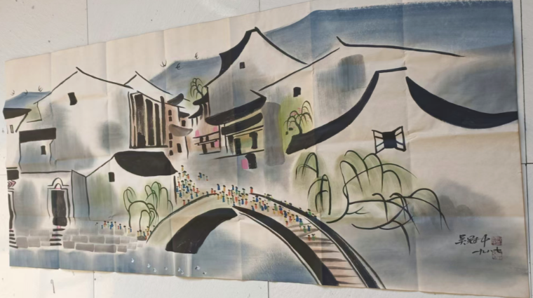 吴冠中《江南水乡》-嘉诚艺术