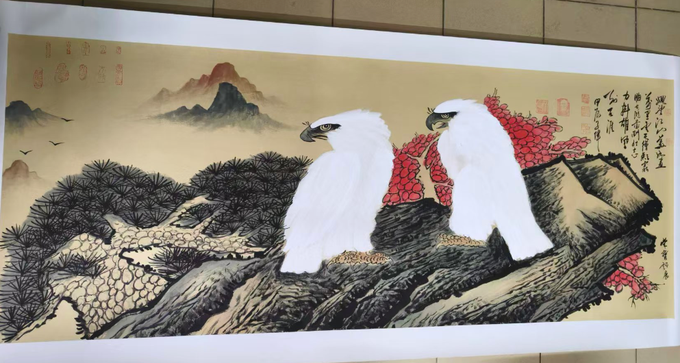 李子伟《双鹰图》-嘉诚艺术