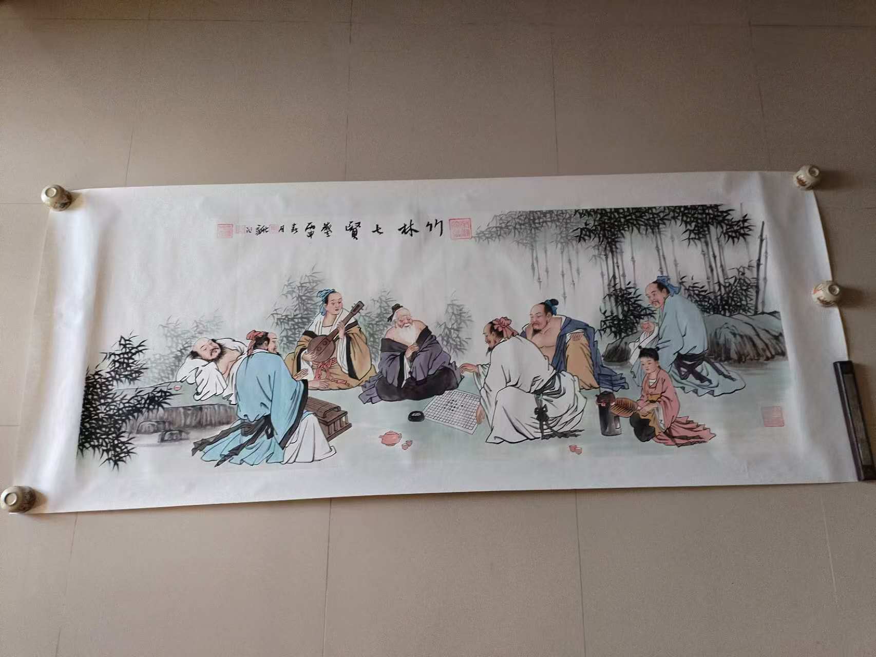 李新社《竹林七贤》-嘉诚艺术