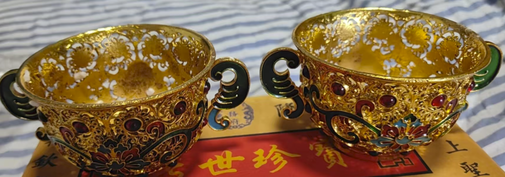 图片[1]-大清御制《金瓯永固杯》一对-嘉诚艺术