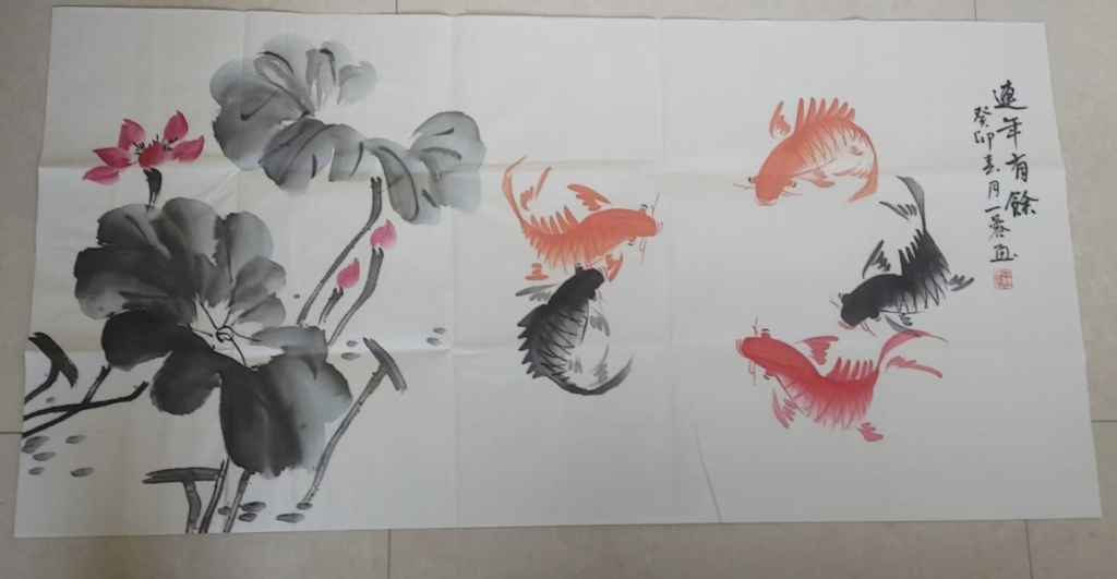 图片[1]-王一蓉《连年有余》-嘉诚艺术