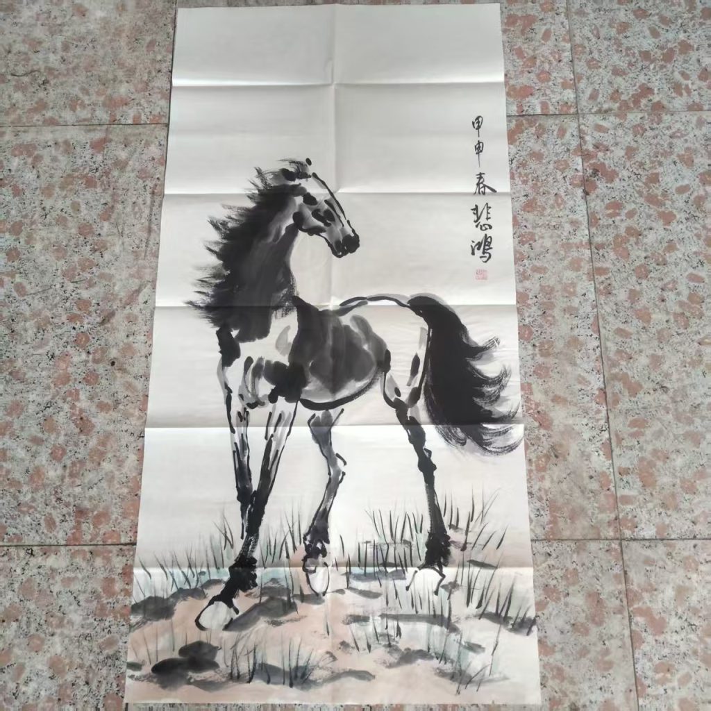 图片[1]-徐悲鸿《骏马图》-嘉诚艺术