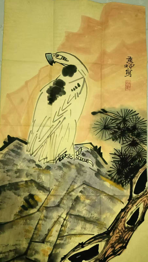 李苦禅《松英图》-嘉诚艺术