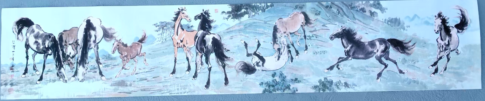 徐悲鸿《骏马图》-嘉诚艺术