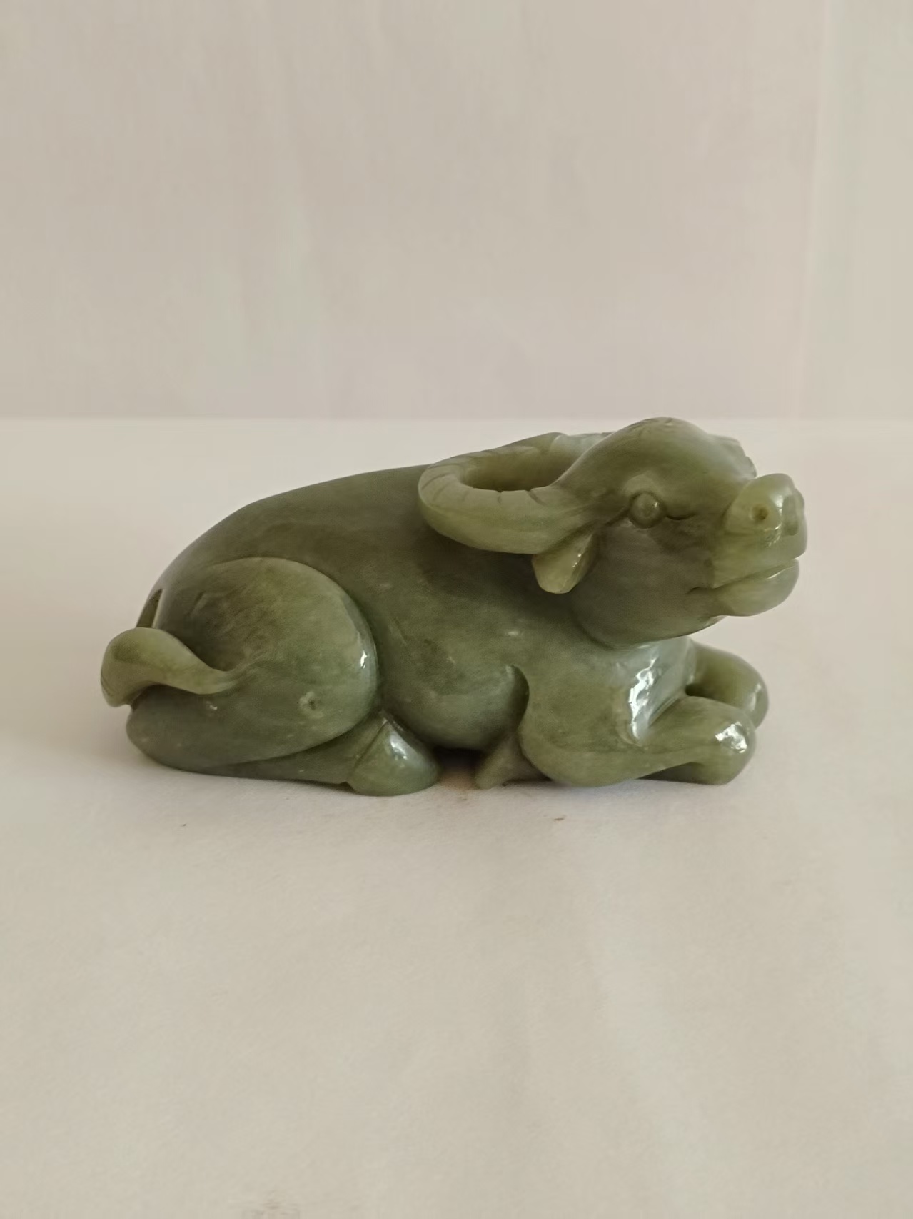 和田玉牛转乾坤摆件-嘉诚艺术