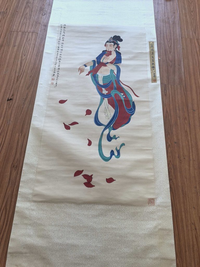 图片[1]-张大千《飞天观音》-嘉诚艺术