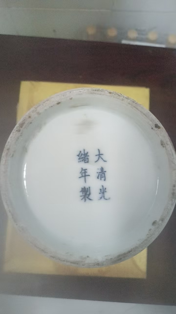 光绪年制《胭脂红釉梅瓶》