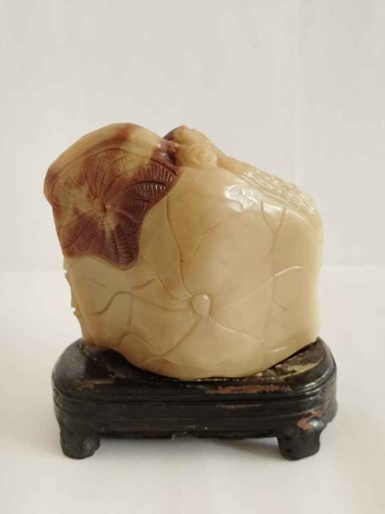 图片[2]-寿山芙蓉石《渔翁摆件》-嘉诚艺术