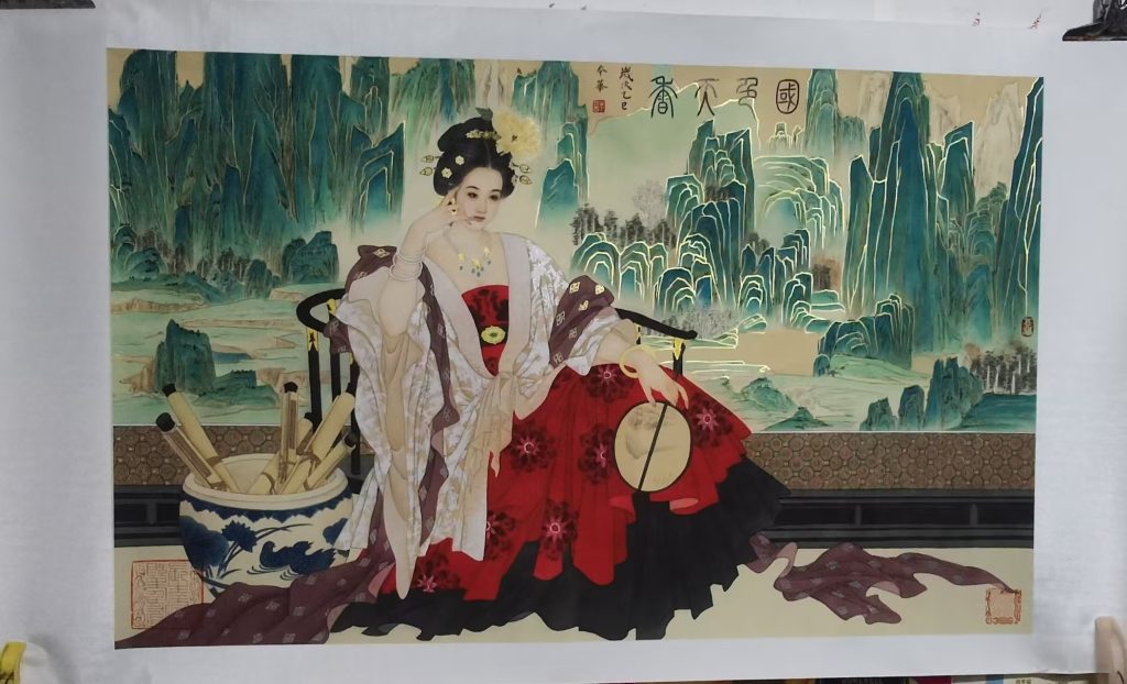 图片[1]-房本华《国色天香》-嘉诚艺术