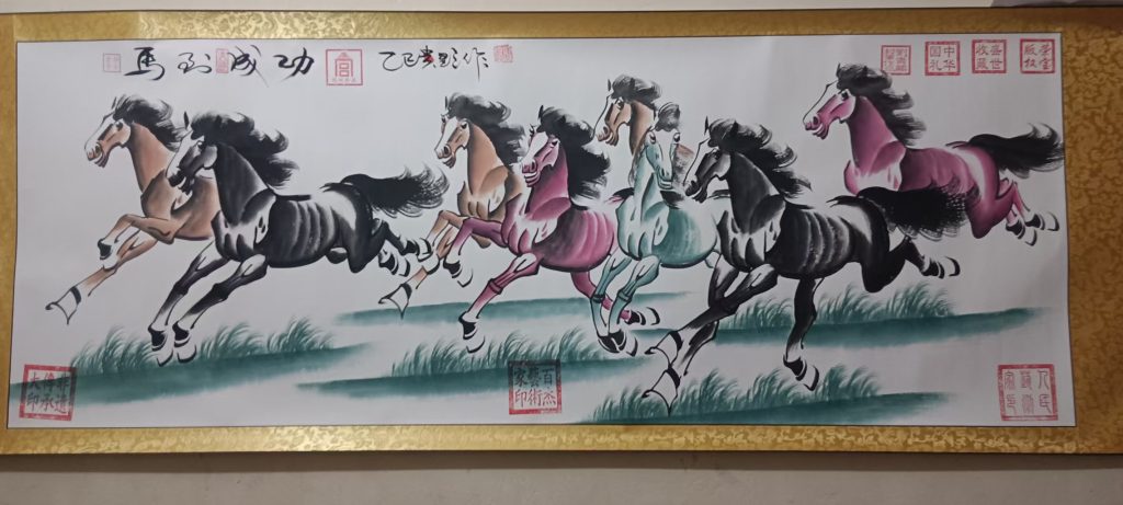 图片[1]-刘贵显《马到成功》-嘉诚艺术