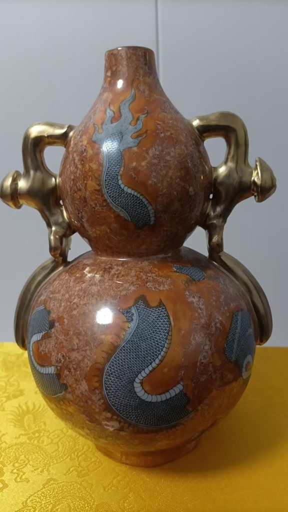图片[1]-雍正年制《云龙纹福禄瓶》-嘉诚艺术