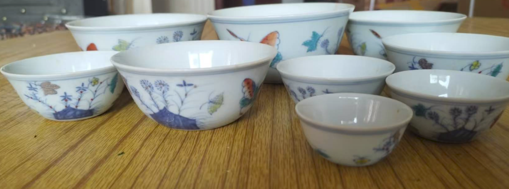 成化年制《青花花卉杯》-嘉诚艺术