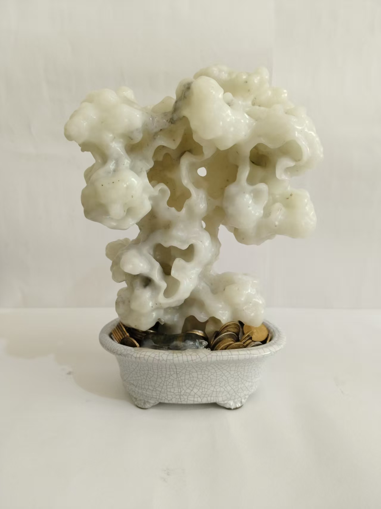 清《和田白玉山子摆件》-嘉诚艺术