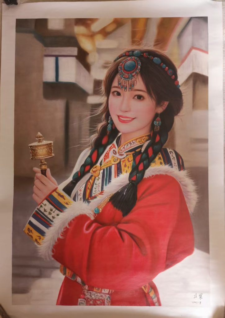 图片[1]-冷军《人物画》-嘉诚艺术