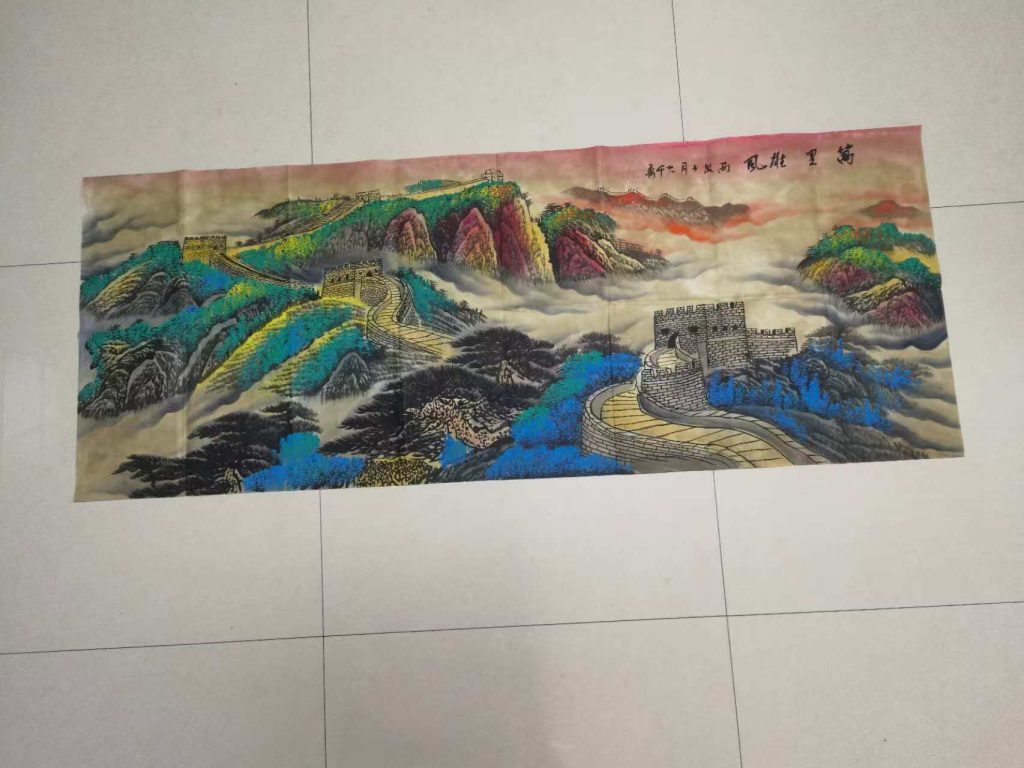 图片[1]-张大千《萬里雄风》-嘉诚艺术