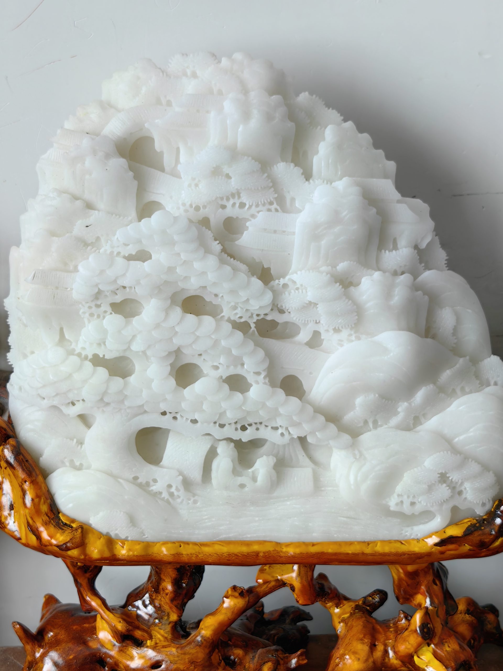 白乳石《松下童子》-嘉诚艺术