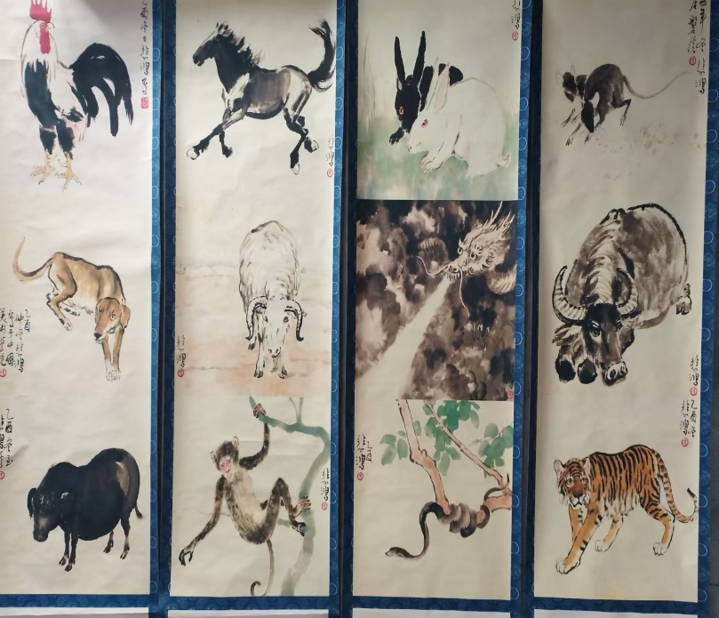 徐悲鸿《十二生肖》-嘉诚艺术