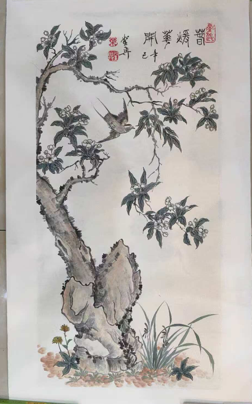 叶圣兴《花鸟图》-嘉诚艺术