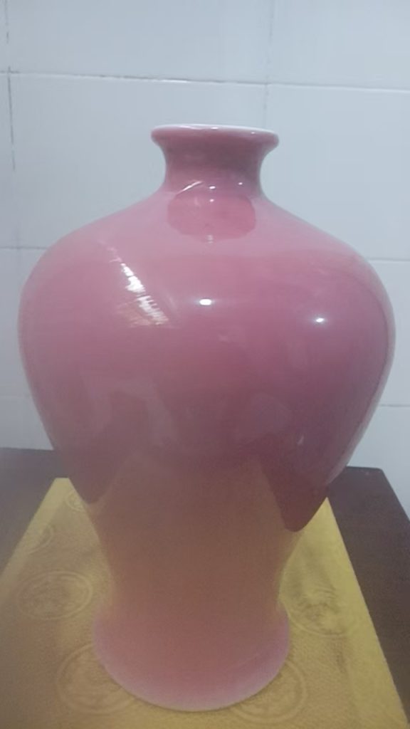 图片[1]-光绪年制《胭脂红釉梅瓶》-嘉诚艺术