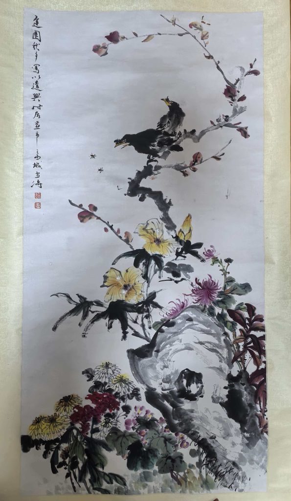 图片[1]-王雪涛《梅菊图》-嘉诚艺术
