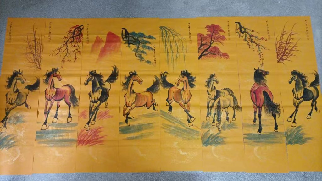 图片[1]-徐悲鸿《骏马图》*8-嘉诚艺术