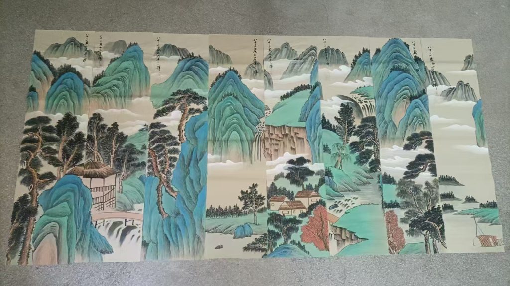 图片[1]-齐白石《山水图》*8-嘉诚艺术