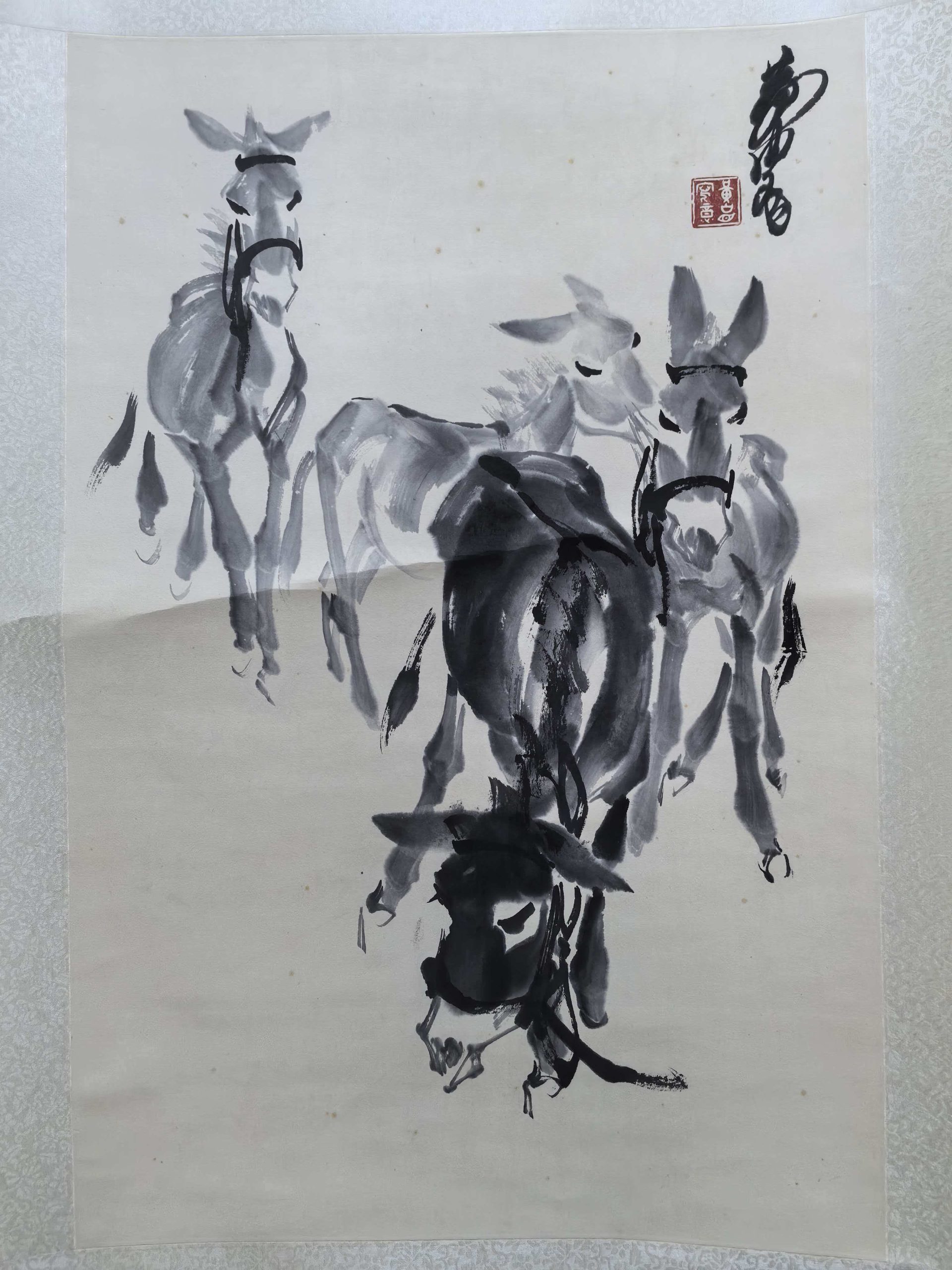 黄胄《群驴图》-嘉诚艺术