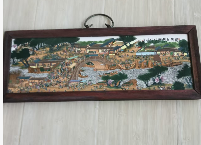 王大凡《清明上河图》瓷板画-嘉诚艺术