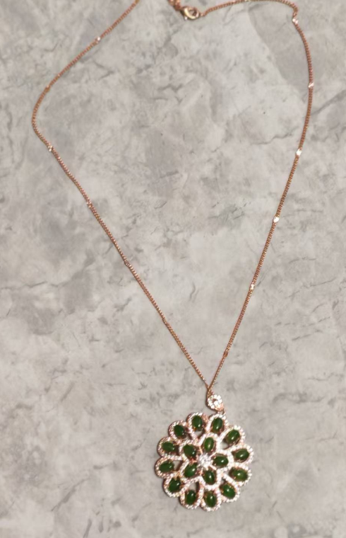 和田玉(碧玉)挂坠-嘉诚艺术