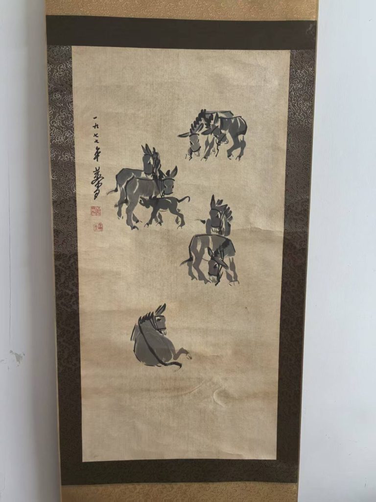 图片[1]-黄胄《群驴图》-嘉诚艺术