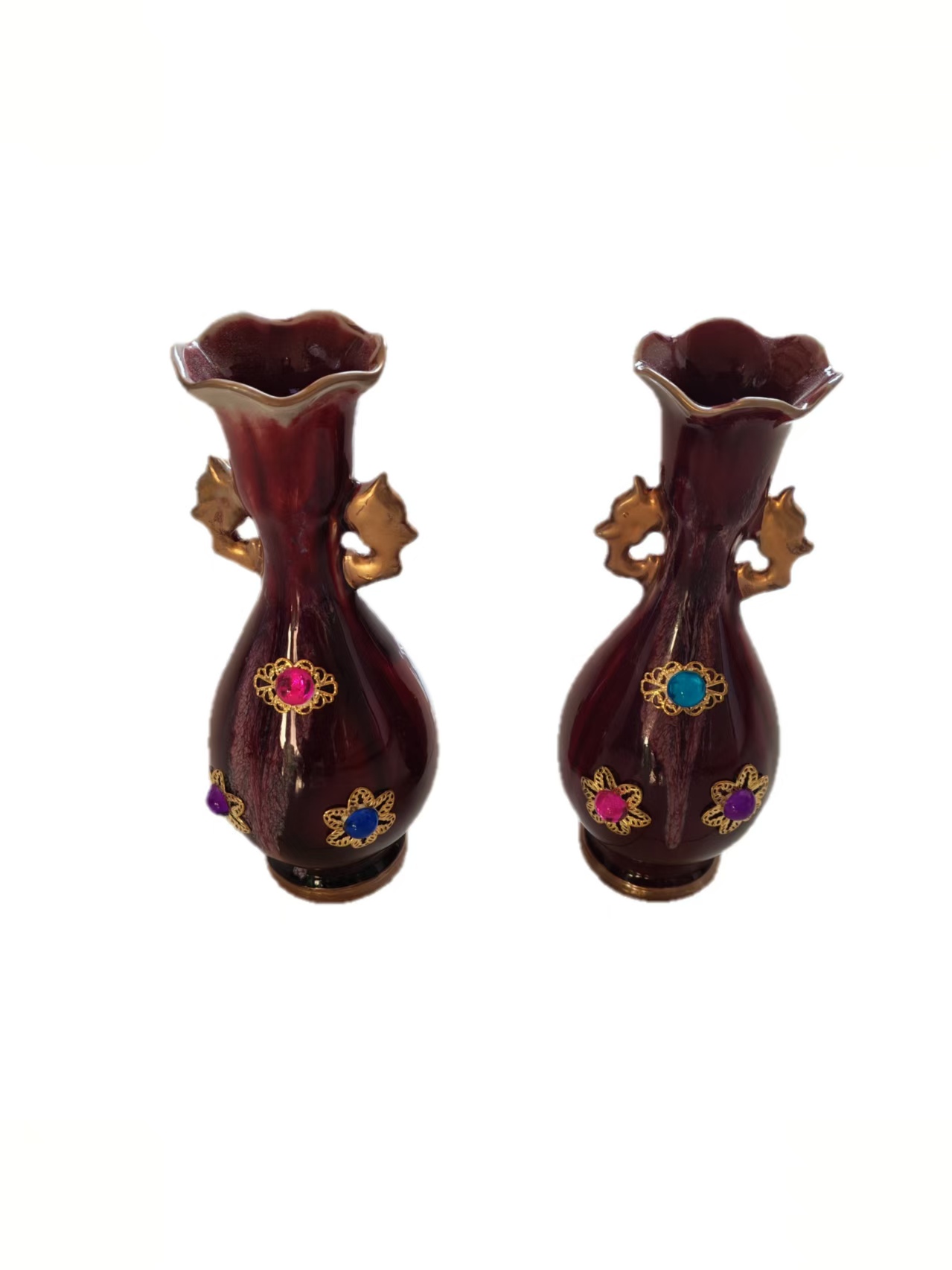 雍正年制《珠宝赏瓶》一对-嘉诚艺术