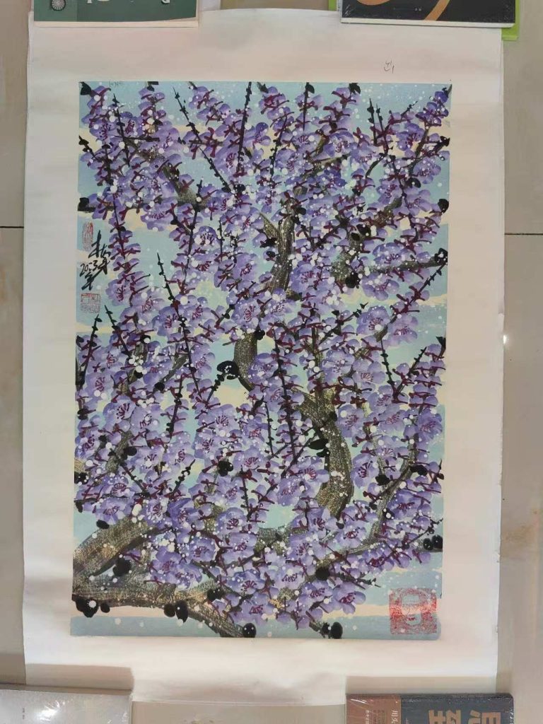 图片[1]-杜宝才《紫气东来》-嘉诚艺术