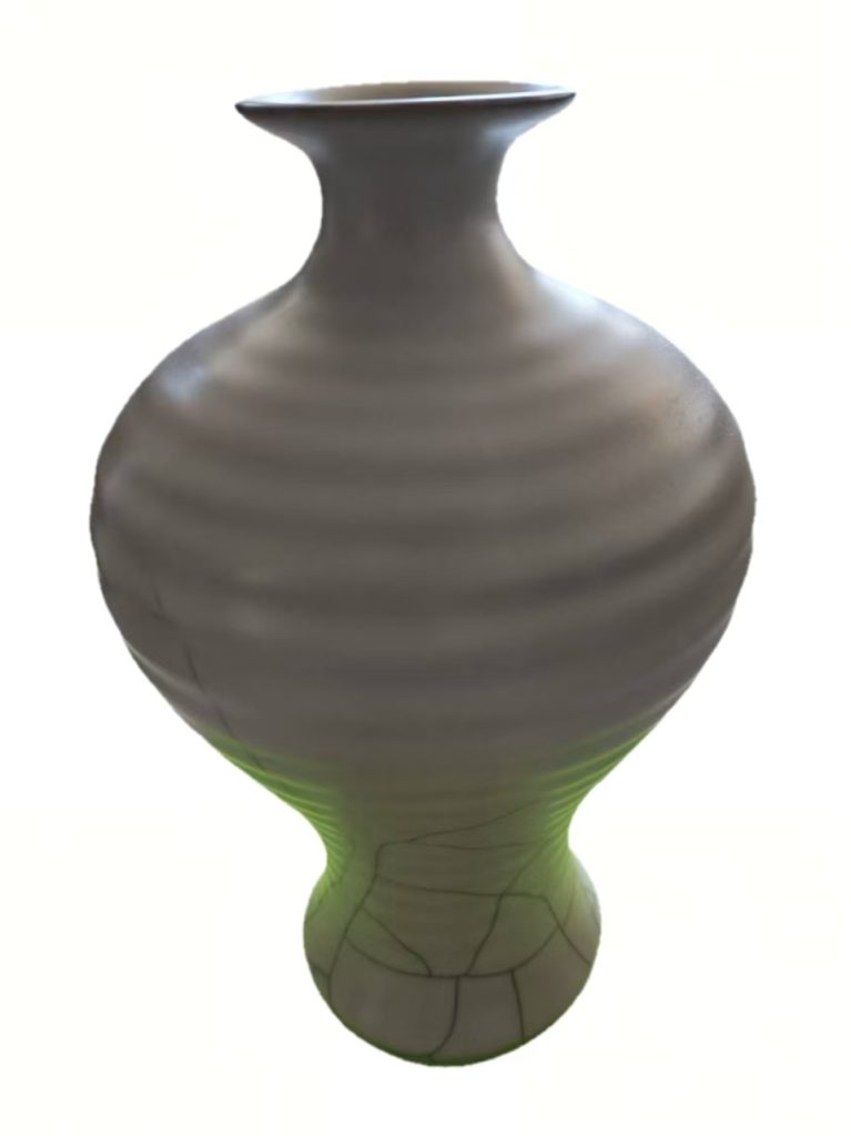 图片[1]-绞胎釉荸荠尊-嘉诚艺术