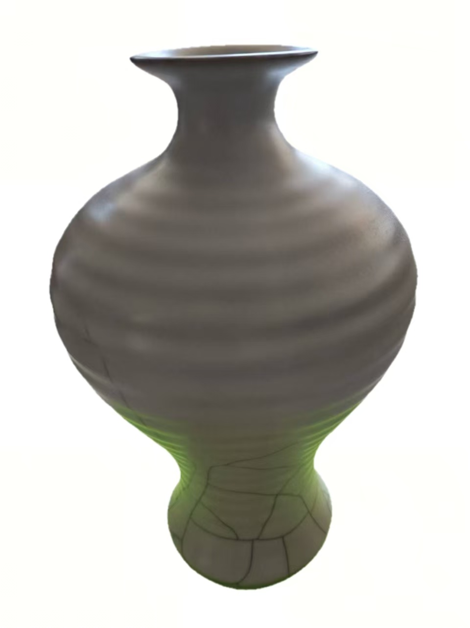 绞胎釉荸荠尊-嘉诚艺术