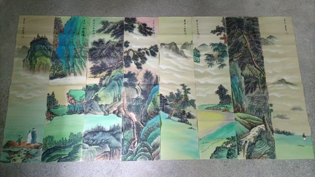 图片[1]-徐悲鸿《山水图》*8-嘉诚艺术