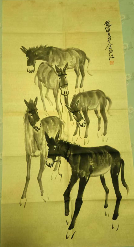 黄胄《五驴图》-嘉诚艺术