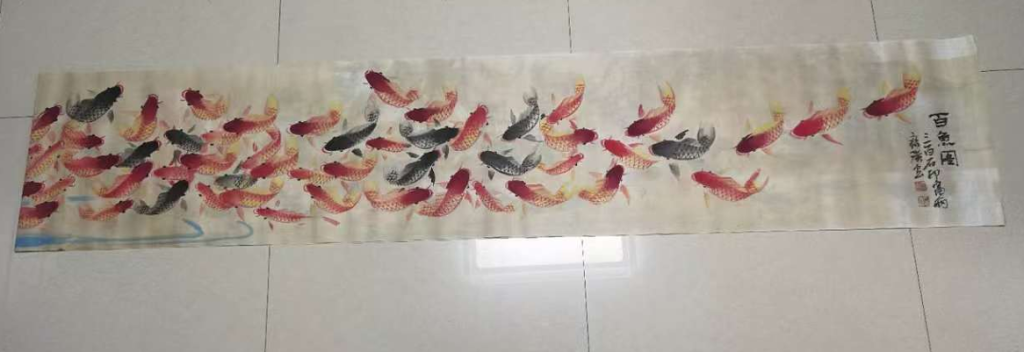 图片[1]-齐白石《百鱼图》-嘉诚艺术