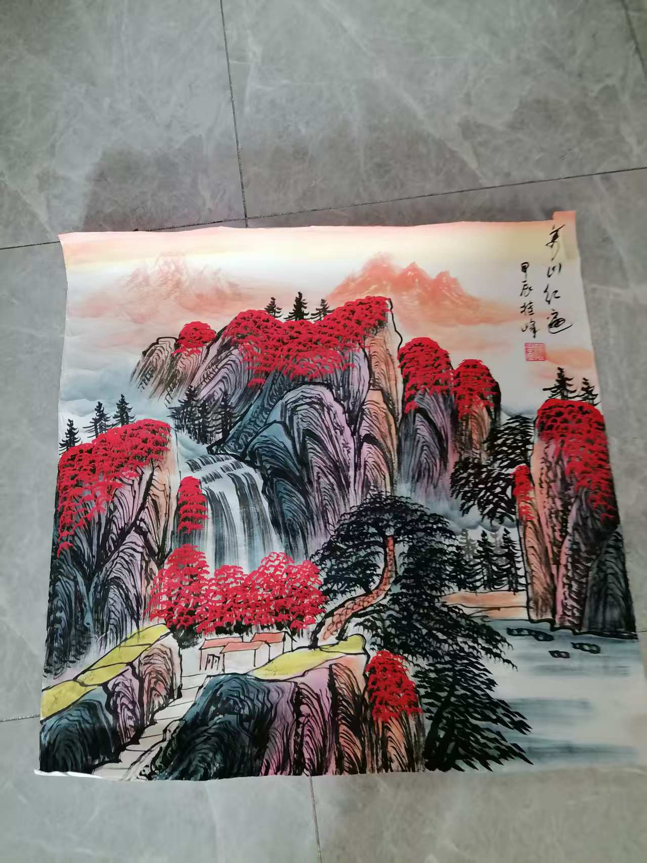 侯桂峰《万山红遍》-嘉诚艺术