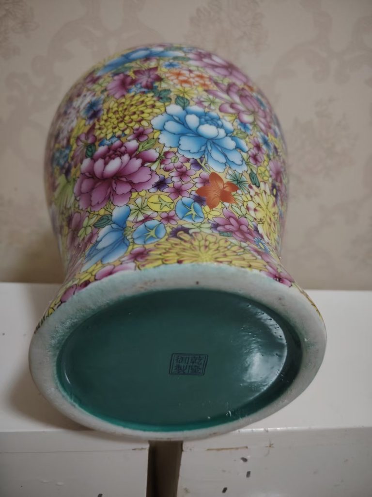 图片[2]-乾隆年制《珐琅彩万花锦纹将军罐》-嘉诚艺术