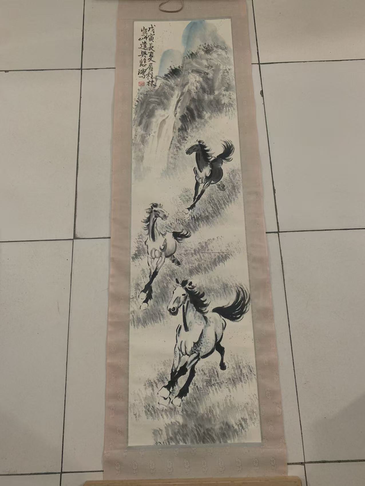 徐悲鸿《奔马图》-嘉诚艺术