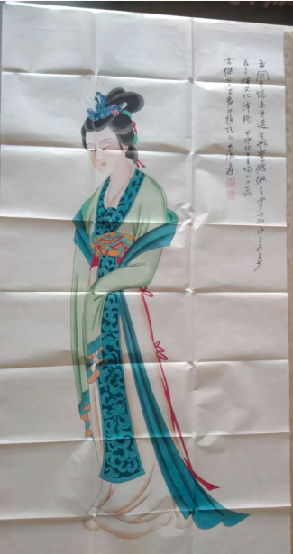 张大千《仕女图》-嘉诚艺术